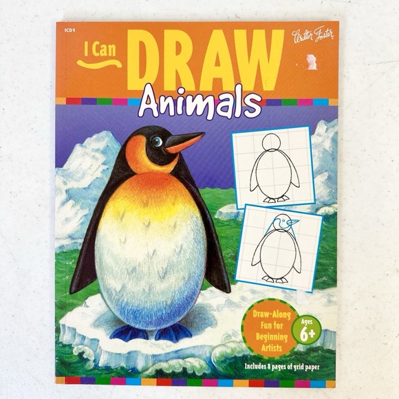 Lot‎ Of 6 I Can Draw Books Animals Dinosaurs Bugs everything horses, and ponies - Picture 2 of 14